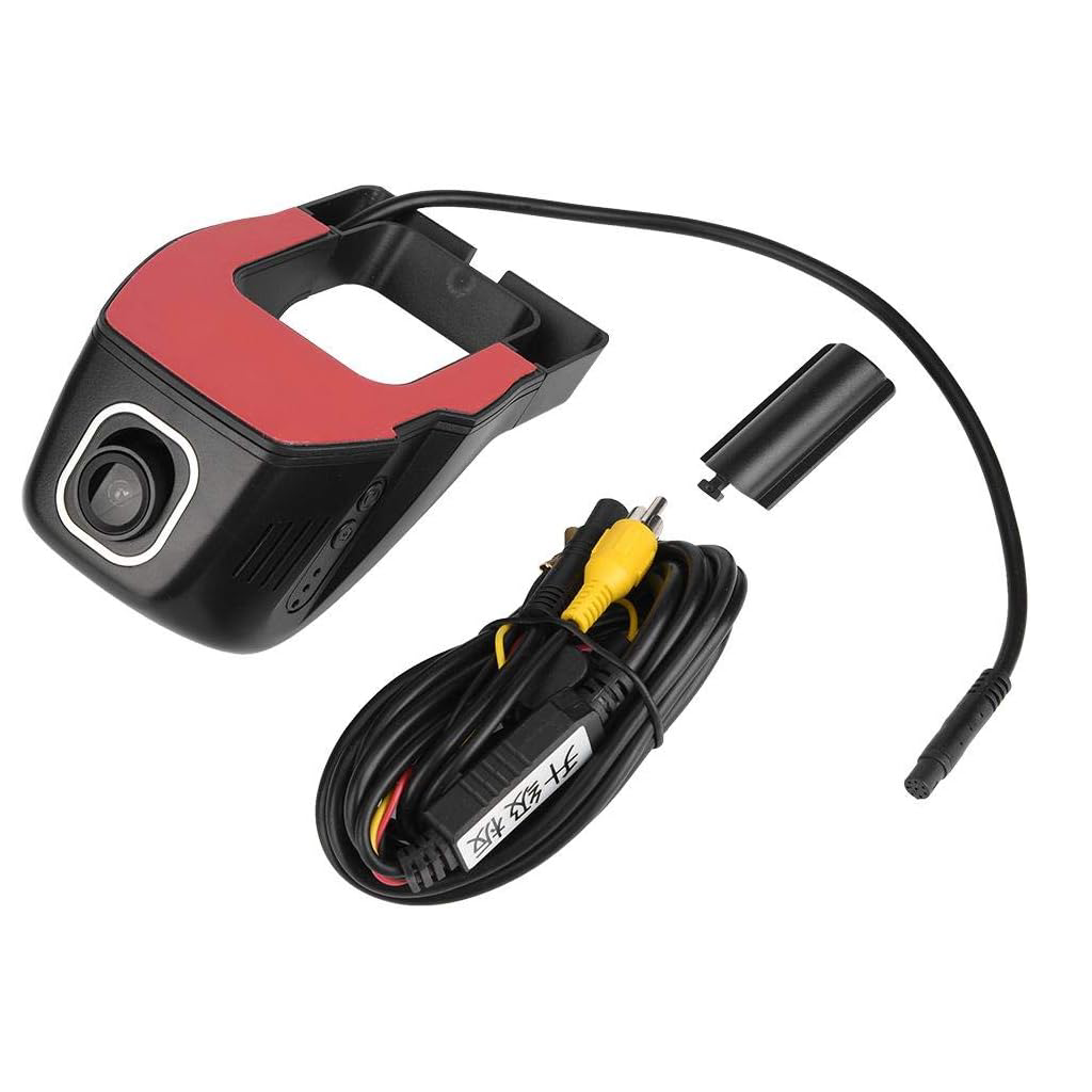 Caméra de tableau de bord DVR WiFi 4K – Double objectif caché type U, surveillance 24h et contrôle via application