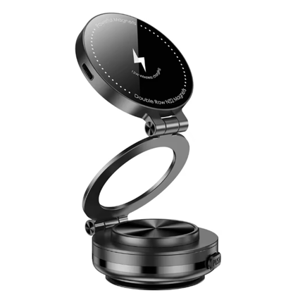 Support de téléphone magnétique pliable – Chargeur sans fil pour voiture (nouveauté inspirée Prada)