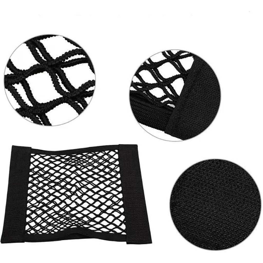 Filet à ficelle élastique pour coffre ou siège arrière – Organisateur universel autocollant