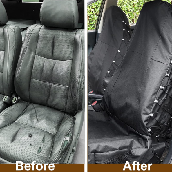 Housses de protection de siège avant – Lot de 2 avec dossier, design personnalisé pour voiture