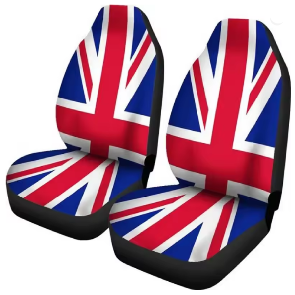 DistMurcia Housses de siège voiture à motif Union Jack – Imprimées, assorties aux grilles d’aération