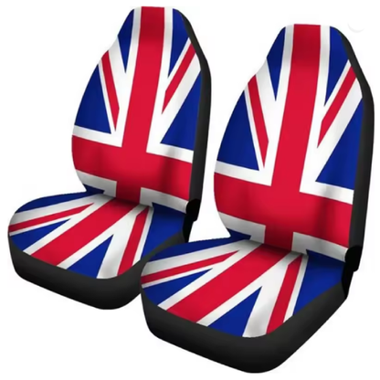 DistMurcia Housses de siège voiture à motif Union Jack – Imprimées, assorties aux grilles d’aération