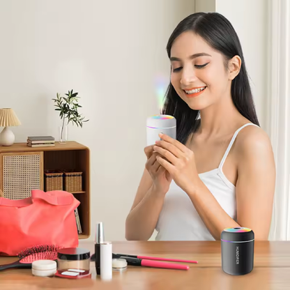 Humidificateur d'air de voiture 180 ml – Diffuseur USB silencieux &amp; purificateur d’arômes